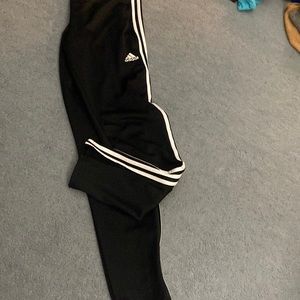 Black adidas joggers